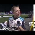Brad Keselowski reacts to winning Duel 1 at Daytona | NASCAR