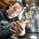 Castroneves Unveils Historic Image on Borg-Warner Trophy