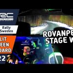 Kalle Rovanperä Split Screen Rally Onboard : WRC Rally Sweden 2022