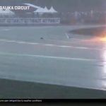 Watch shocking moment MotoGP circuit is hit by huge LIGHTNING BOLT as thunderstorms batter Indonesian track