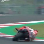 Watch MotoGP star Marc Marquez fly off bike in horror 115mph crash… before miraculously walking away uninjured