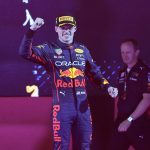 Defending champion Max Verstappen overtakes Charles Leclerc in the closing stages in Saudi Arabia to win his first race of the season - with Lewis Hamilton finishing down in 10th place