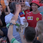 Watch Sky F1 pundit Ted Kravitz drink beer from fan’s SHOE live on TV after Australian Grand Prix