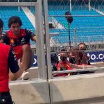 Carlos Sainz left with blood pouring down face after smashing head on pitwall ahead of Miami GP practice