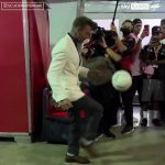Watch Man Utd legend David Beckham play keepy-uppies with F1 star Charles Leclerc before Miami Grand Prix