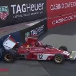 Watch as Formula 1 driver Charles Leclerc crashes legend Niki Lauda’s £1m 1974 Ferrari into wall in Monaco