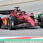 Charles Leclerc narrowly edges Ferrari team-mate Carlos Sainz in practice for the Spanish GP while Lewis Hamilton comes sixth, finishing a second off the pace at the Circuit de Catalunya