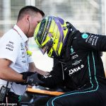 JONATHAN McEVOY: Lewis Hamilton says he suffered the most painful race of his CAREER in Baku... but if his bouncing horror of a Mercedes 's***box' was the cause of the discomfort, his 37 years hardly helped him as he battled to finish fourth
