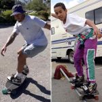 ‘Same energy’ – Lewis Hamilton posts amazing skateboarding throwback of Mercedes star as kid ahead of British Grand Prix