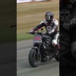Livewire electric motorcycle does wild burnout at Goodwood