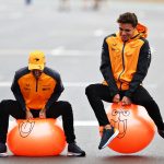 Watch hilarious moment Daniel Ricciardo smashes F1 pal Lando Norris in face with SPACE HOPPER ahead of British GP