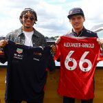From the pitch to the paddock! Silverstone is flooded with Premier League footballers for the British Grand Prix, including Virgil van Dijk, Nathan Ake and Trent Alexander-Arnold... as the Liverpool right-back shares his 'love' for F1
