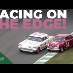 Incredible track battle between massive Thunderbird and tiny Alfa | Goodwood Revival