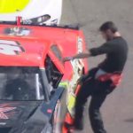 nasty-car racing Watch furious driver repeatedly punch rival through the car window as angry row in NASCAR race turns violent