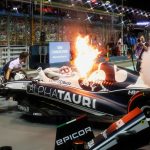 Singapore Grand Prix LIVE: Pierre Gasly leaps from BURNING car, Sainz pips Leclerc to fastest FP2 time – latest