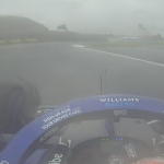 Hilarious moment F1 star Nicholas Latifi takes a WRONG TURN at rainy Japanese GP leaving his Williams at dead end