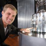 Indy Winner Ericsson Unveils Image on Borg-Warner Trophy