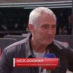 Heartwarming scenes as Aussie motorbike legend Mick Doohan shows emotional side watching son make debut in an F1 car: 'I cherish the moment'