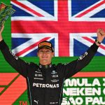 George Russell wins first ever F1 race ahead of Mercedes team-mate Lewis Hamilton in stunning 1-2 finish at Sao Paulo GP