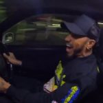 Formula 1 star Lewis Hamilton slammed for doing doughnuts in a £155,000 Nissan Skyline supercar on public roads